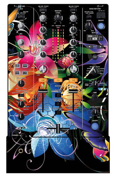 Pioneer DJ DJM 450 Skin Lotus Garden